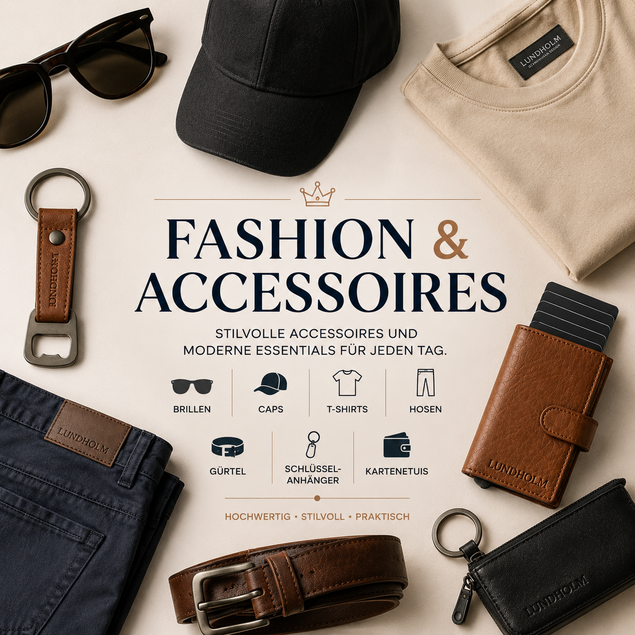 Accessoires und Essentials für jeden Tag