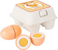 small foot Holz-Eier – 5-teiliges Spiellebensmittel-Set für Kinderküche