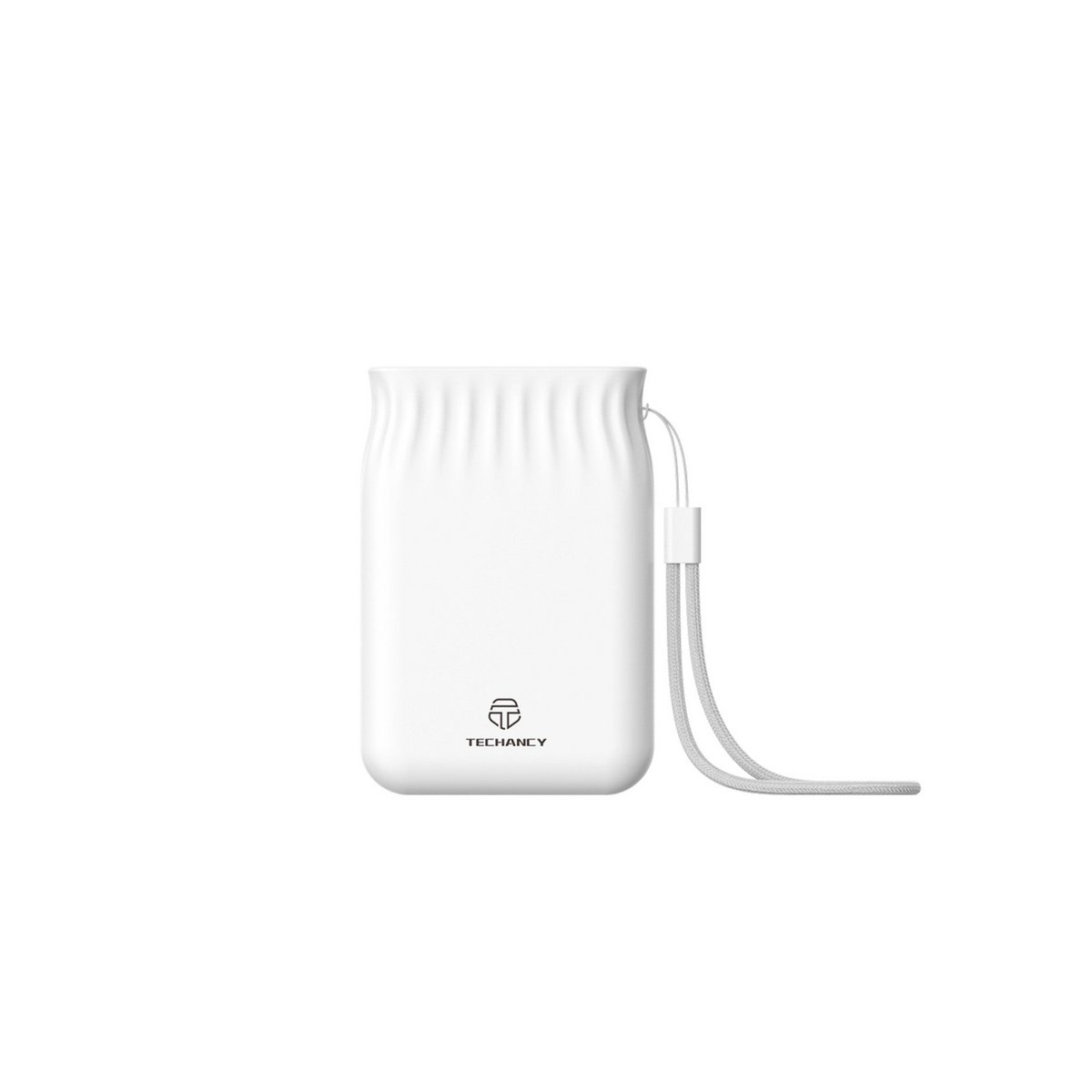 Techancy Powerbank 6500 mAh 2A USB-A USB-C Micro USB TF2772 Weiß Rosa