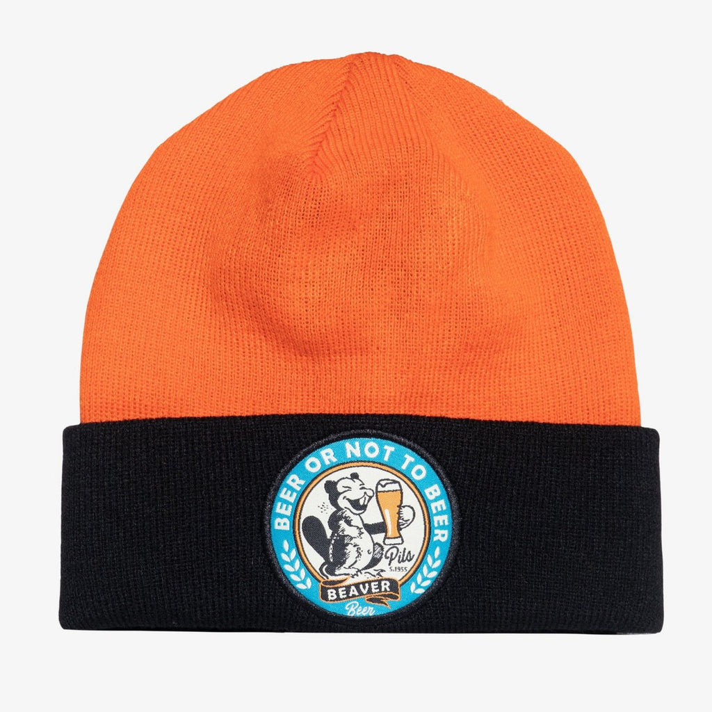 King Kerosin Strickmütze Bier oder nicht zu Bier Beanie Wintermütze