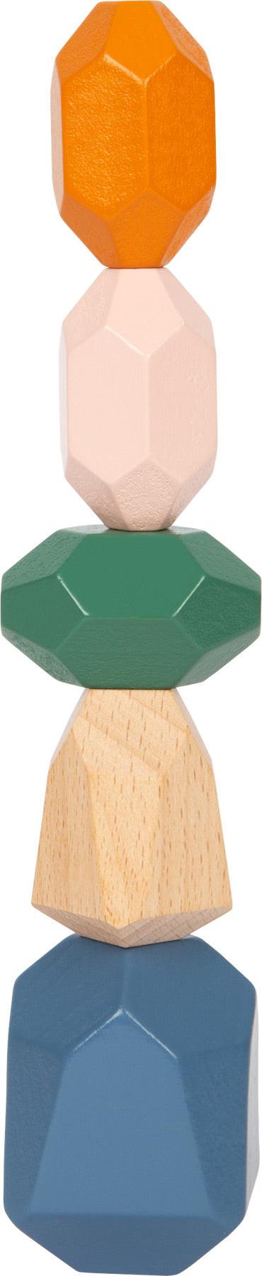 small foot Balanciersteine „Safari“ – 18 Holz-Bausteine zum Stapeln & Balancieren.