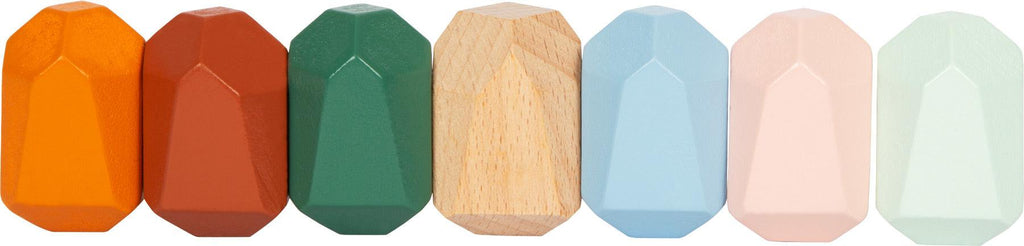 small foot Balanciersteine „Safari“ – 18 Holz-Bausteine zum Stapeln & Balancieren.