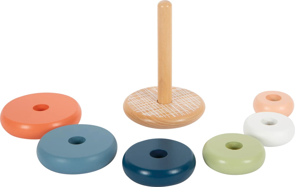 small foot Stapelturm „Arctic“ – 7-teiliges Motorikspielzeug aus FSC® Holz