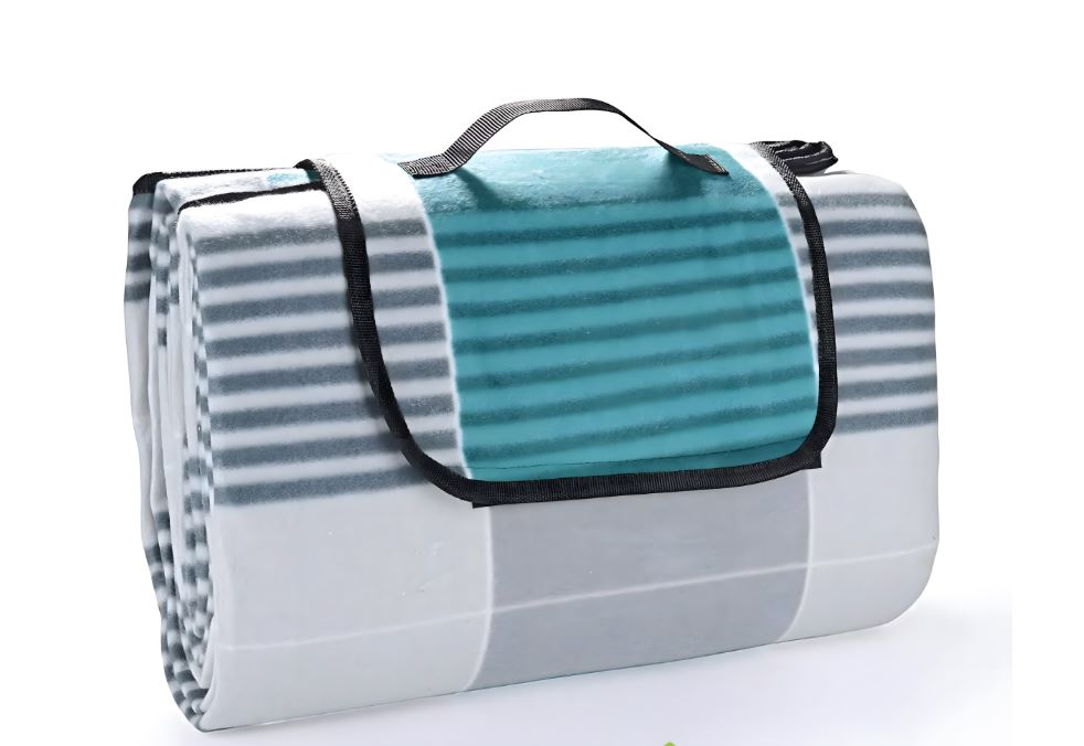 ADGO Picknickdecke 200 × 200 cm – große faltbare Outdoor-Strandmatte mit Isolierung