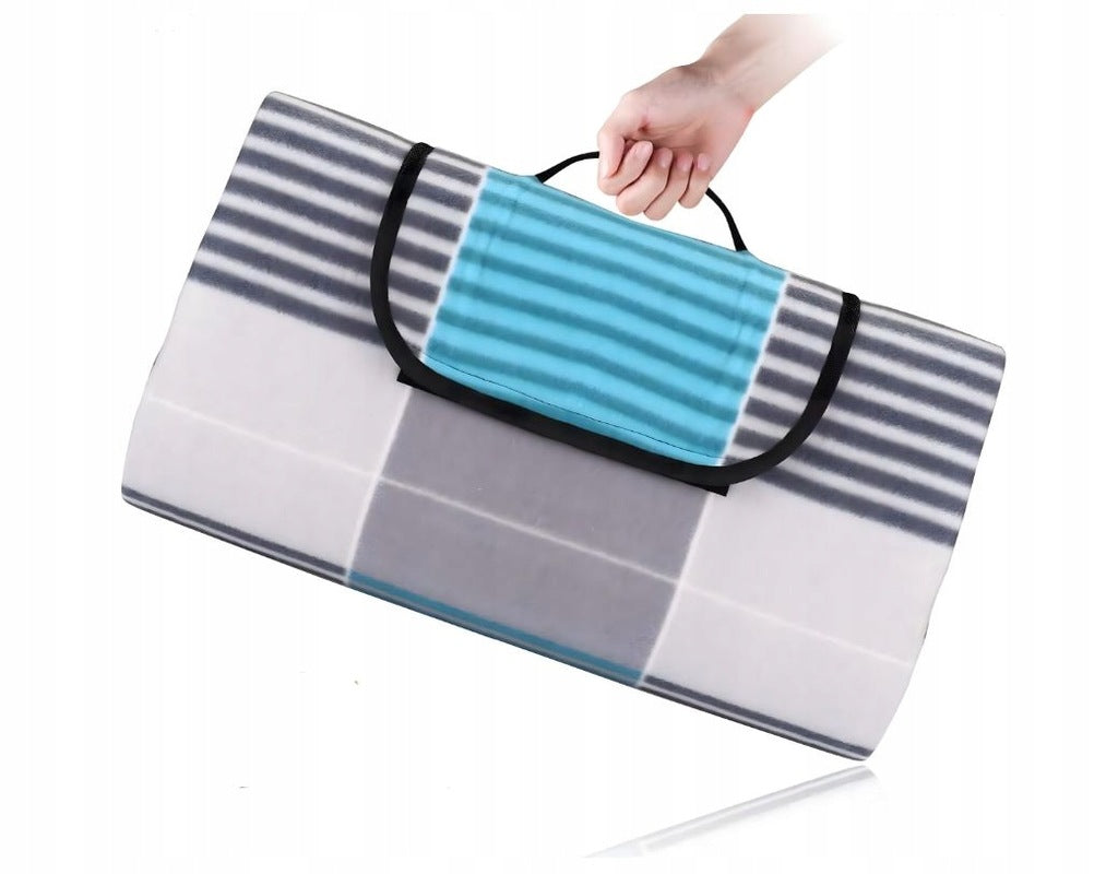 ADGO Picknickdecke 200 × 200 cm – große faltbare Outdoor-Strandmatte mit Isolierung