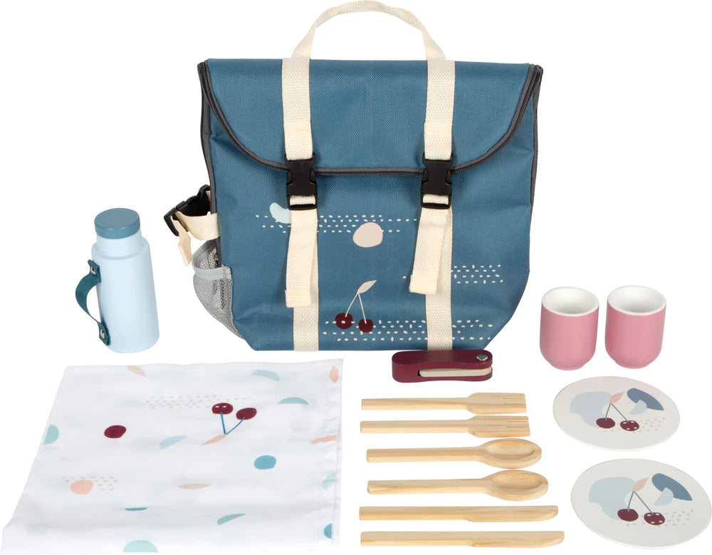 small foot Picknickrucksack „tasty“ – 14-teiliges Picknick-Set für Kinder