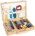 small foot Werkzeugkoffer „Workshop“ – 53-teiliges Holz-Werkzeugset für Kinder