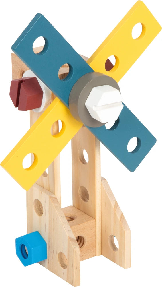 small foot Werkzeugkoffer „Workshop“ – 53-teiliges Holz-Werkzeugset für Kinder
