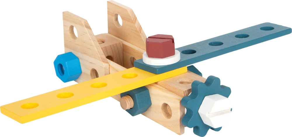 small foot Werkzeugkoffer „Workshop“ – 53-teiliges Holz-Werkzeugset für Kinder