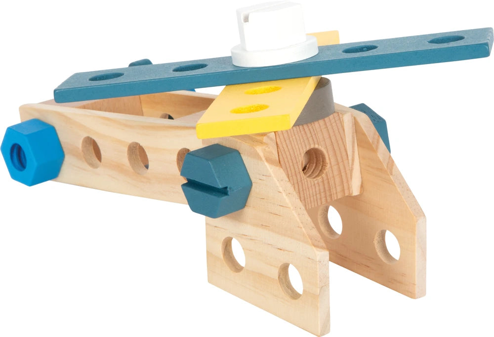 small foot Werkzeugkoffer „Workshop“ – 53-teiliges Holz-Werkzeugset für Kinder