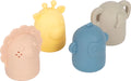 small foot Silikon Badespielzeug Set – 4 Spritztiere für Badewanne & Strand