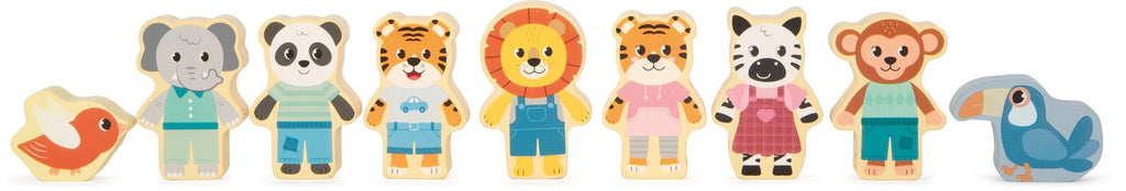 small foot Holzbausteine „Jungle Friends“ – 50 Teile aus FSC® 100% Holz ab 12 Monaten.