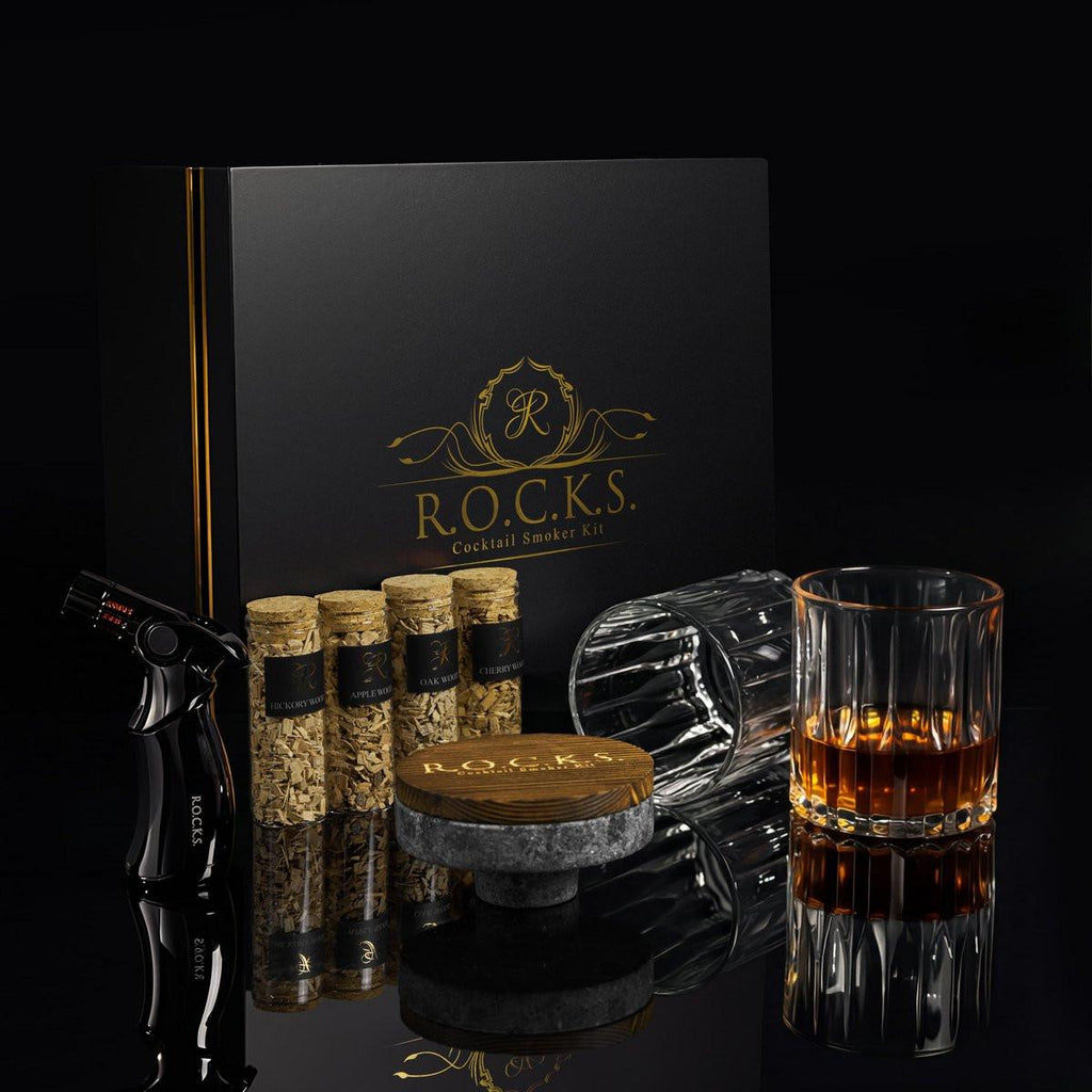 The Whiskey & Cocktail Smoker Kit Gift Set – Cocktail-Räucherset für Hausbar.
