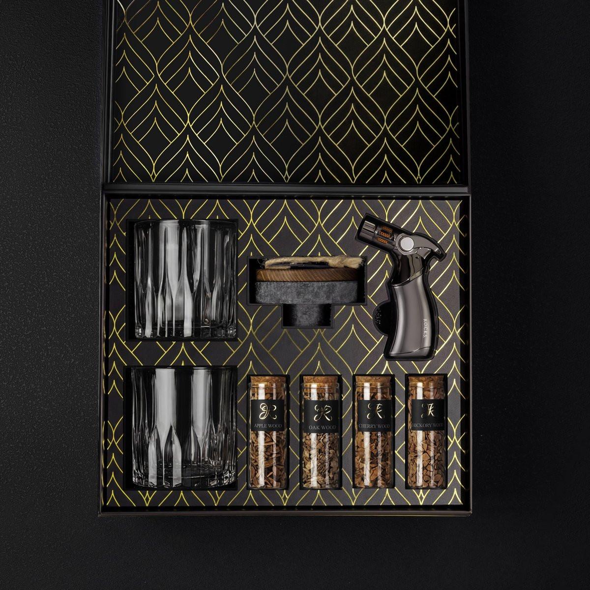 The Whiskey & Cocktail Smoker Kit Gift Set – Cocktail-Räucherset für Hausbar.