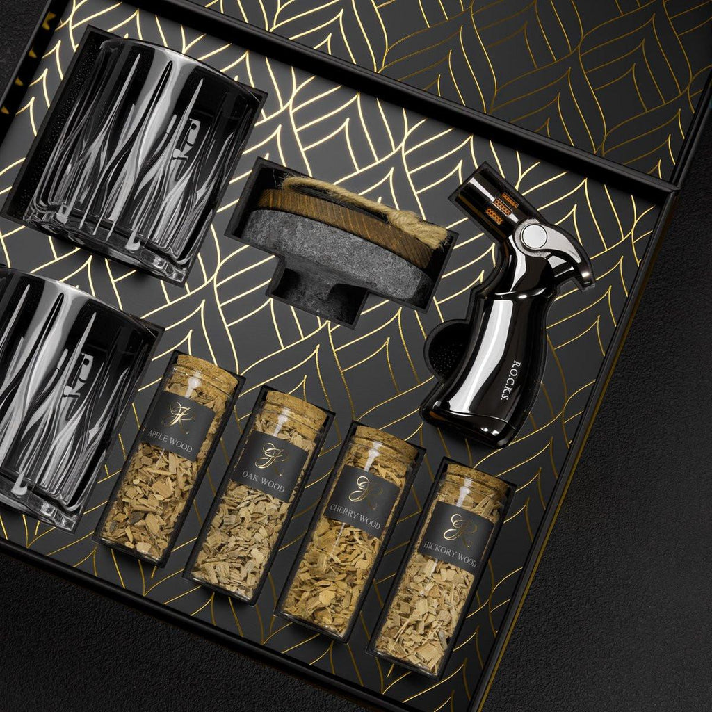 The Whiskey & Cocktail Smoker Kit Gift Set – Cocktail-Räucherset für Hausbar.