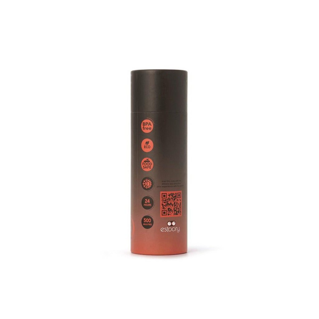 Thermo Trinkflasche 500 ml Green Neon & Gelb – doppelwandige Edelstahlflasche mit Strohhalm, für Fahrrad, Sport & unterwegs.