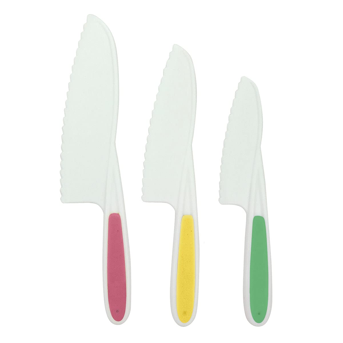 Fackelmann Mini Monster Kinderküchenmesser 3er Set Kunststoff Soft Grip