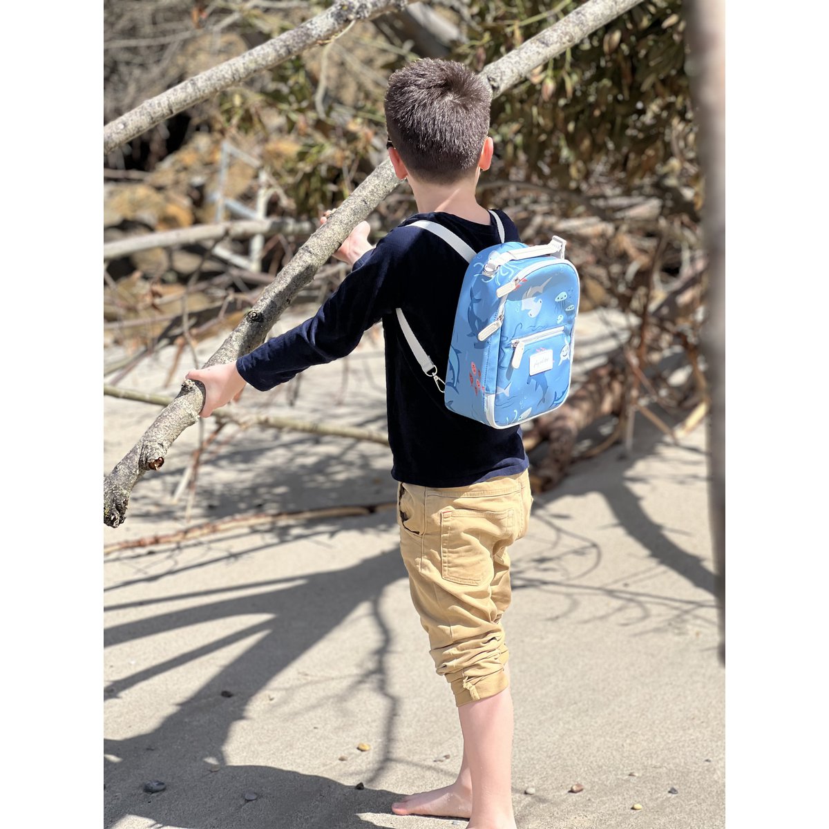 Play & Store Kinder-Lunchtasche Sands – isolierte Lunchbag als Rucksack & Umhängetasche