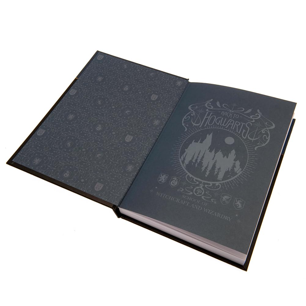 Harry Potter Hogwarts Premium Notizbuch A5 120 Seiten Gold Wappen Fanartikel