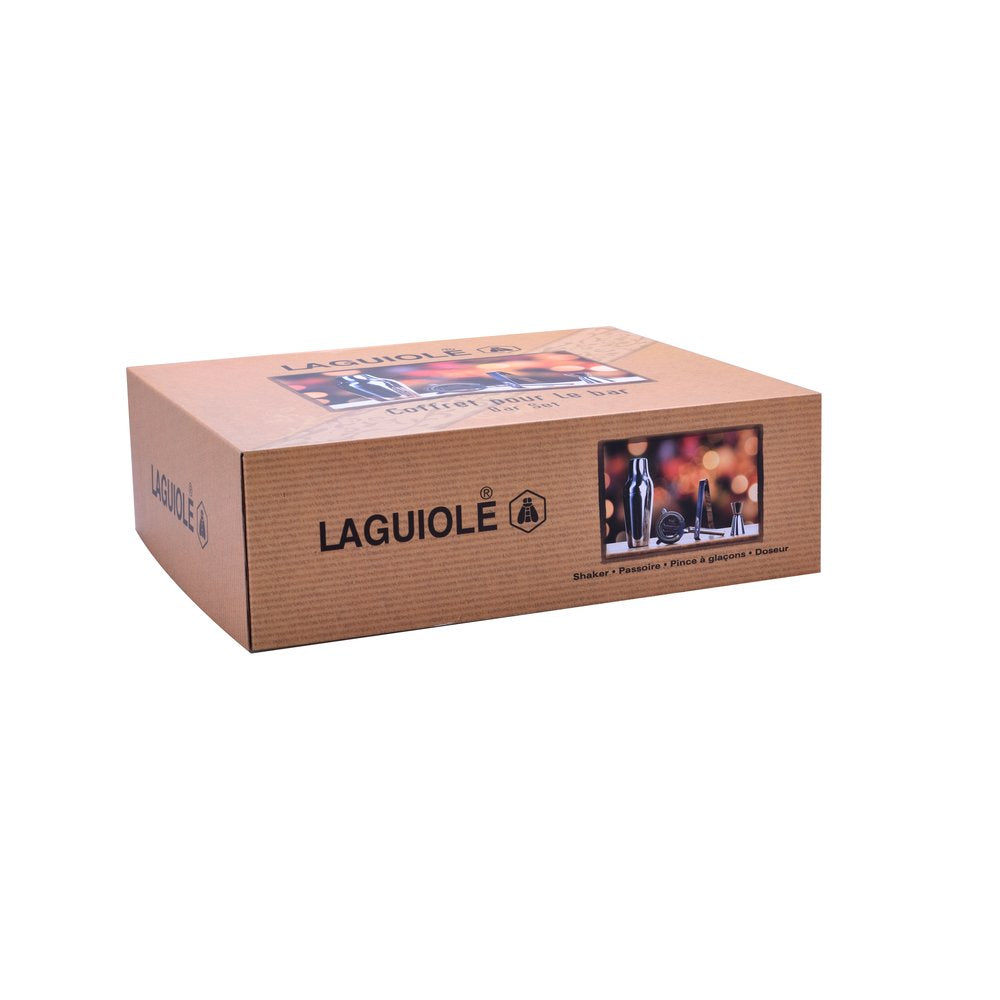 Laguiole Cocktailset 4-teilig Edelstahl Bar Set Cocktail Zubehör Geschenk
