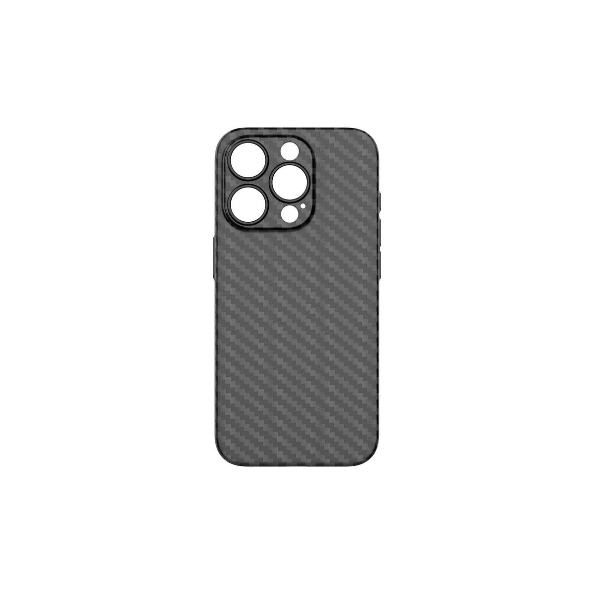 Techancy KX5603 iPhone 15 Pro Hülle Carbon Schwarz 0,5 mm ultradünn PP Case
