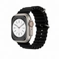 Techancy KC2122 Silikonarmband Schwarz Apple Watch 42/44/45/49 mm Ersatzband