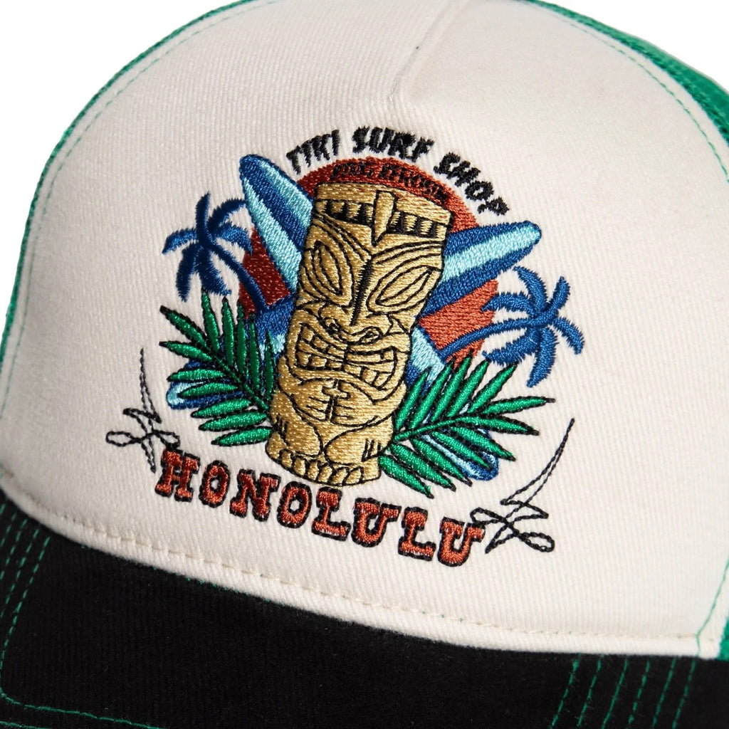 King Kerosin Trucker Cap Honolulu Tiki Hawaii Mesh Snapback One Size