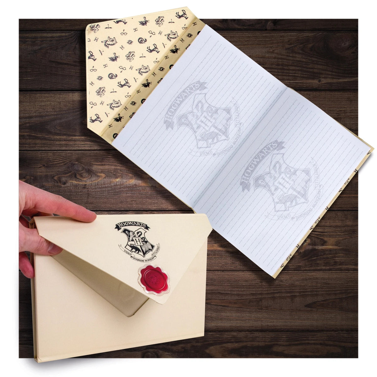 Harry Potter Hogwarts Notizbuch A5 liniert Fanartikel Wappen