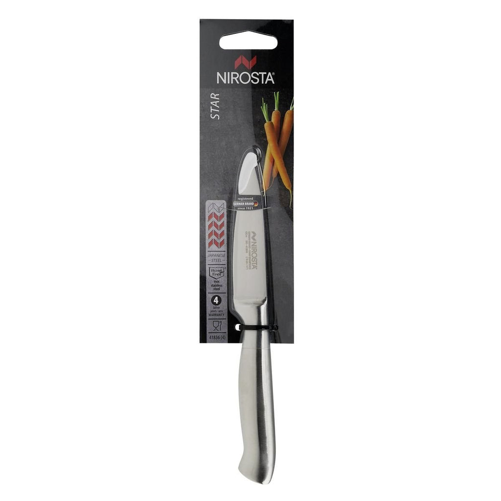 Nirosta Star Schälmesser 20 cm Edelstahl Gemüsemesser Klinge 8,5 cm