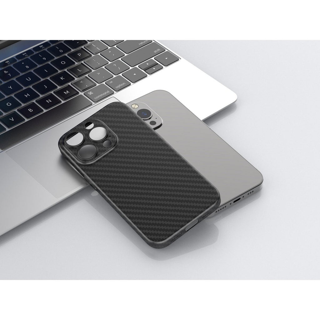 Techancy KX5603 iPhone 15 Hülle Carbon Schwarz 0,5 mm ultradünn PP Case