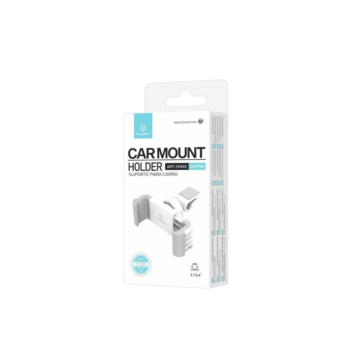Techancy TI2282 Auto Handyhalterung Lüftung 360° für 4,7–6,4 Zoll Weiß