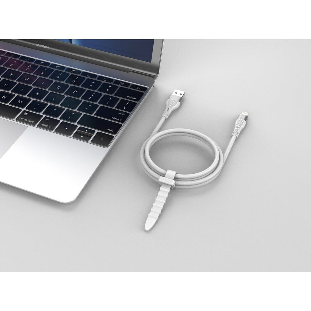 Techancy USB Kabel für iPhone 1m 3,1A Schnellladen Datenkabel Weiß