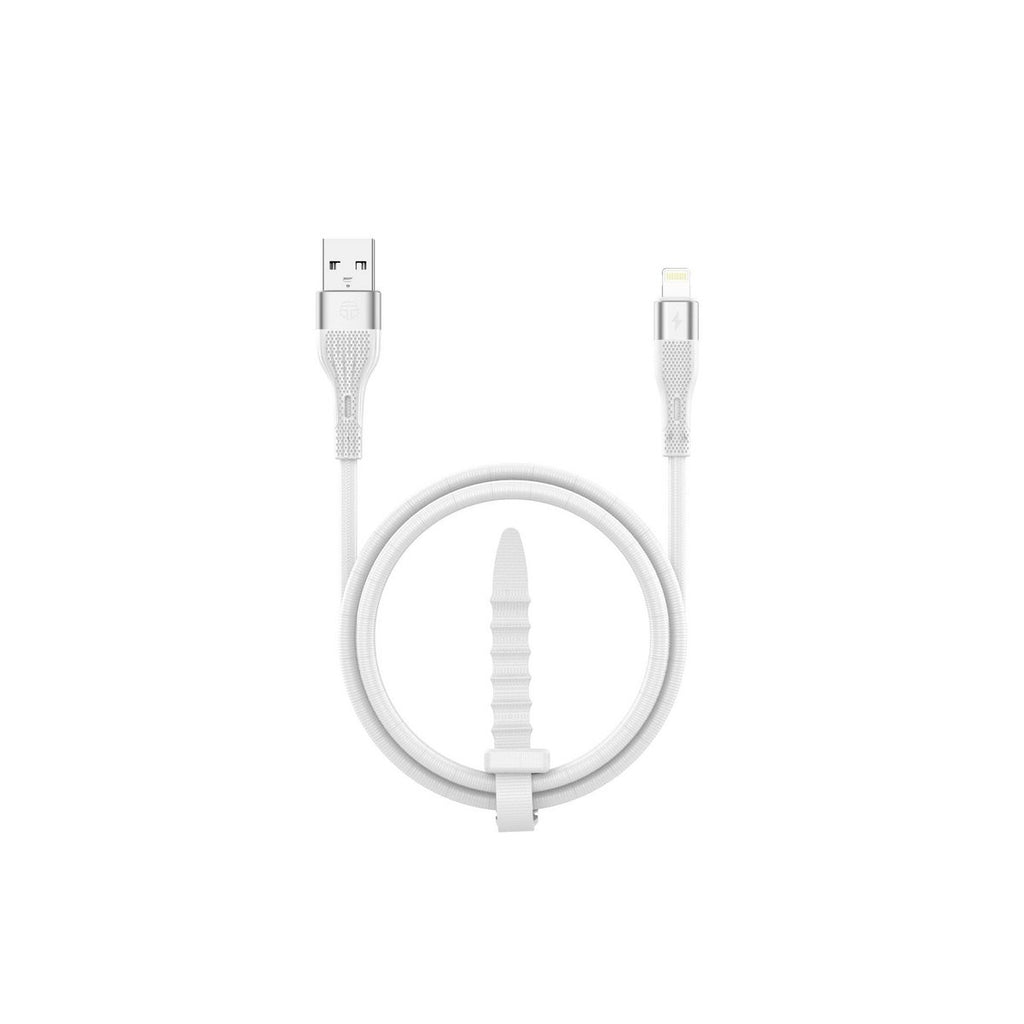 Techancy USB Kabel für iPhone 1m 3,1A Schnellladen Datenkabel Weiß