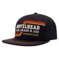 King Kerosin Flat Brim Cap Shovelhead Schwarz Snapback Retro Stickerei