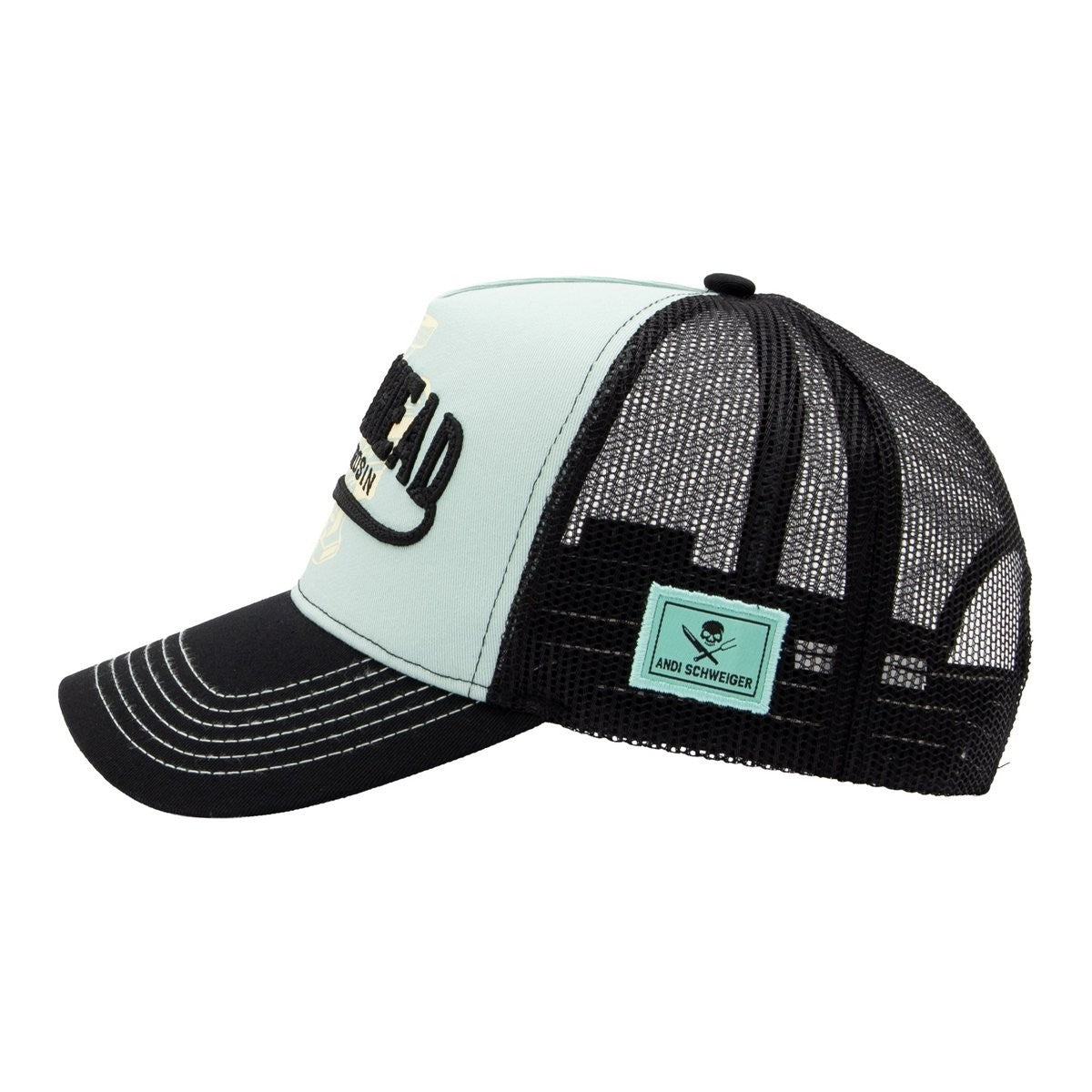 King Kerosin x Andi Schweiger Trucker Cap Petrolhead Türkis Snapback