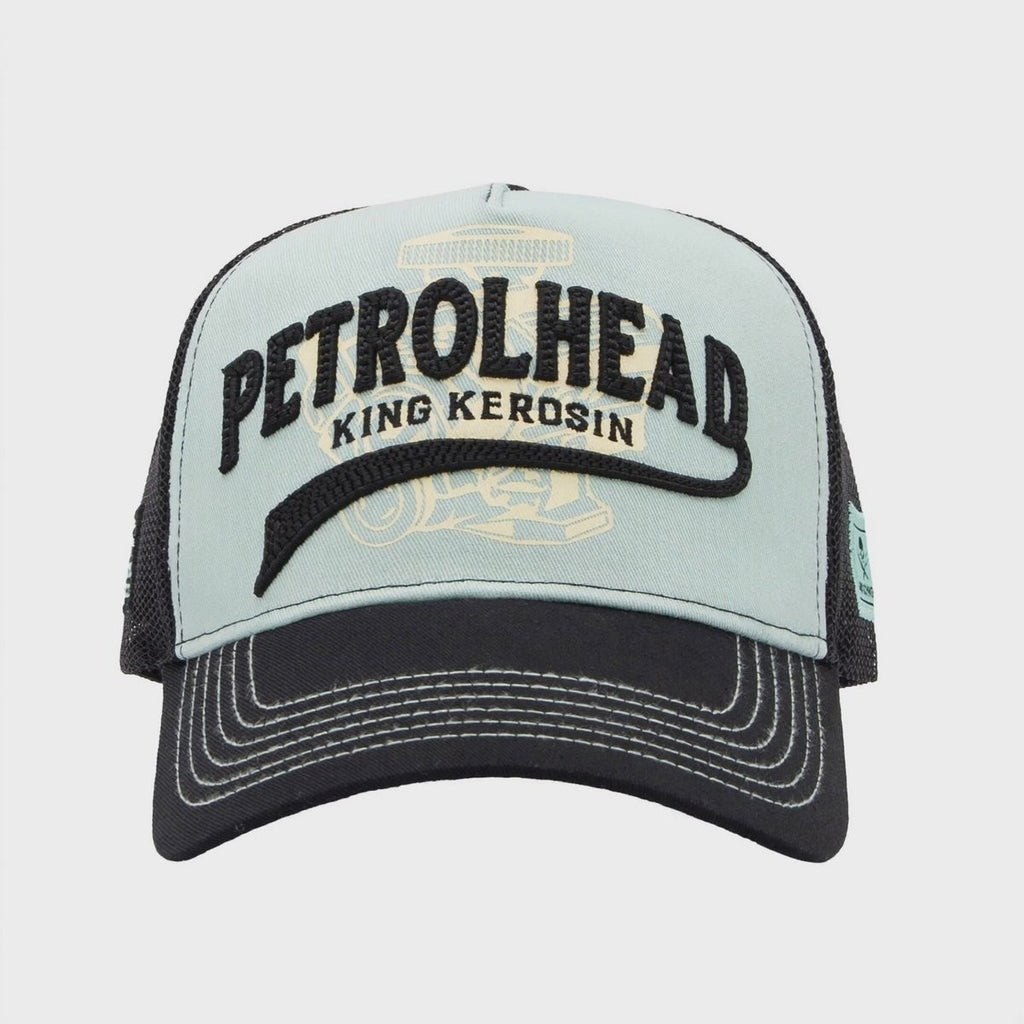 King Kerosin x Andi Schweiger Trucker Cap Petrolhead Türkis Snapback