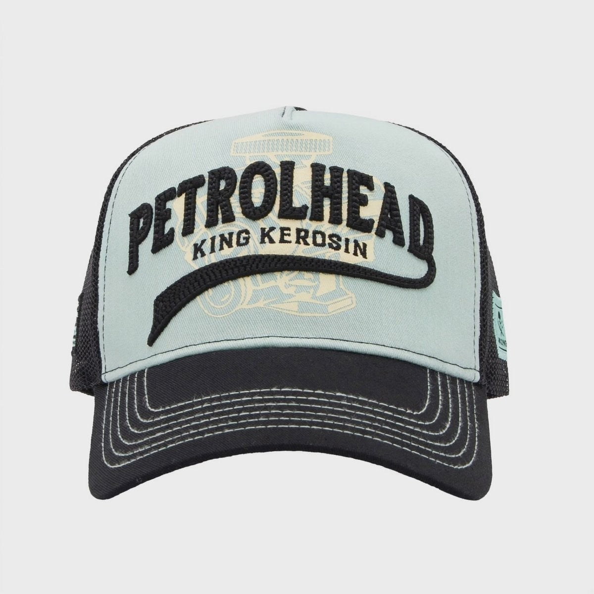 King Kerosin x Andi Schweiger Trucker Cap Petrolhead Türkis Snapback
