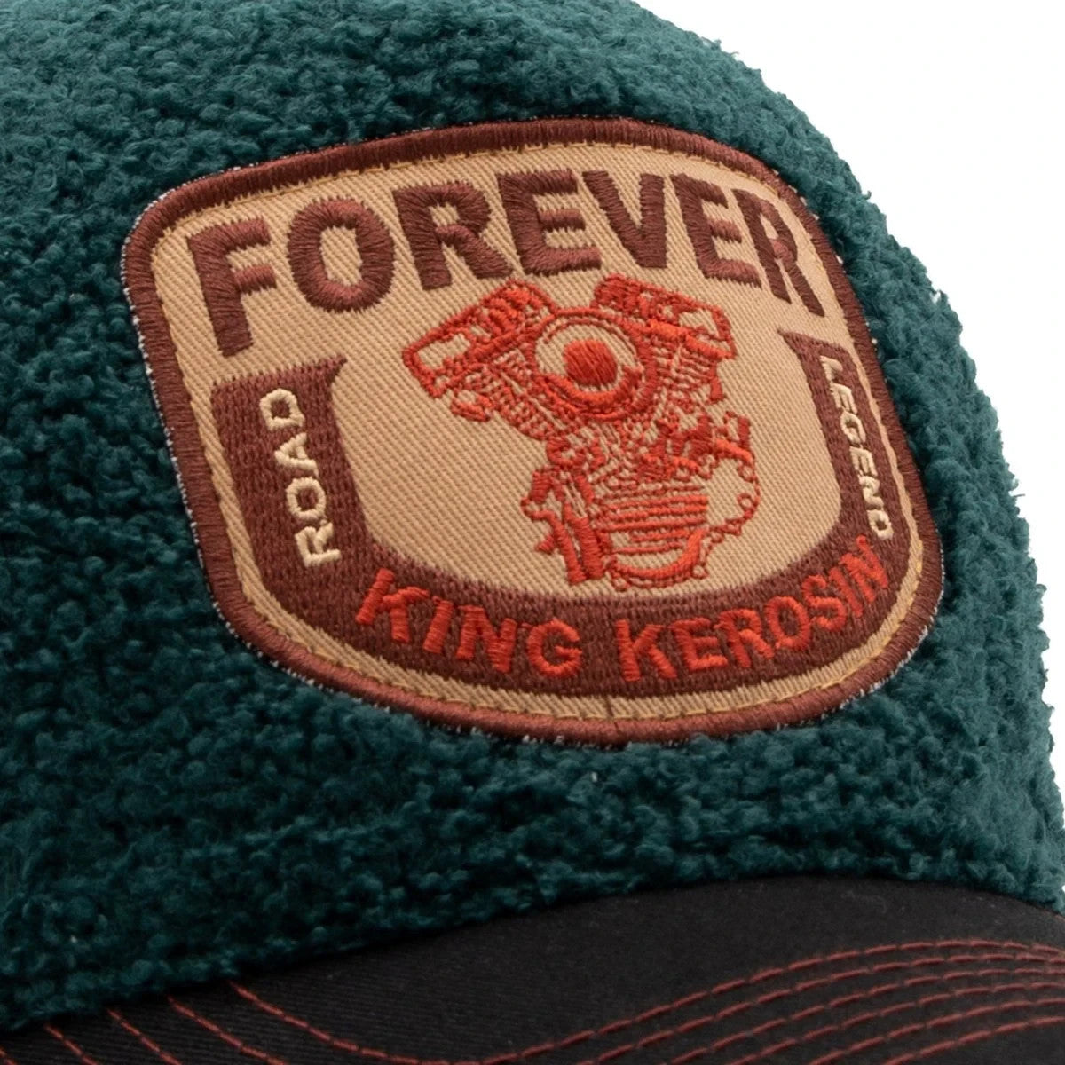 King Kerosin Trucker Cap Road Legend Sherpa Teddy Mesh Snapback Motorrad