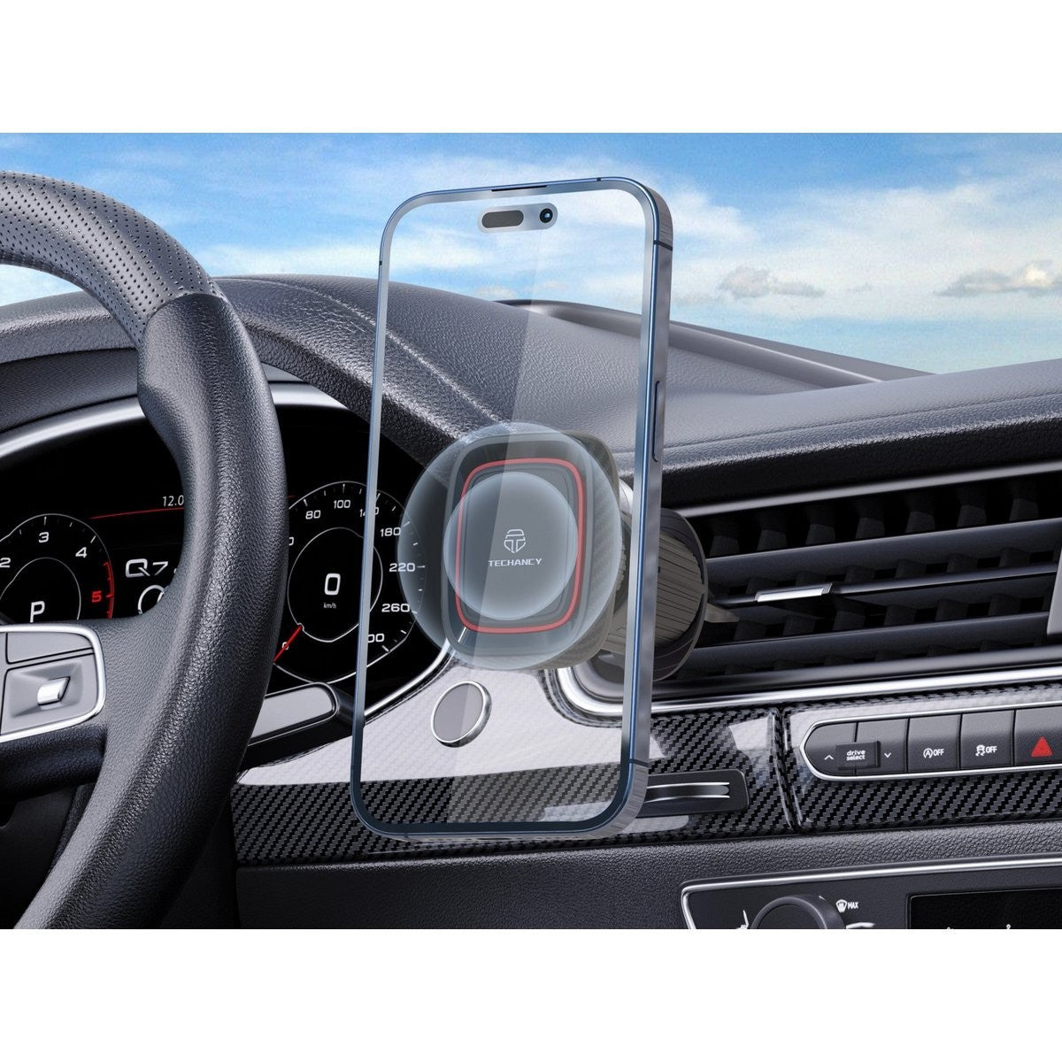 Magnetische Auto-Handyhalterung – 360° drehbar, Einhand-Bedienung