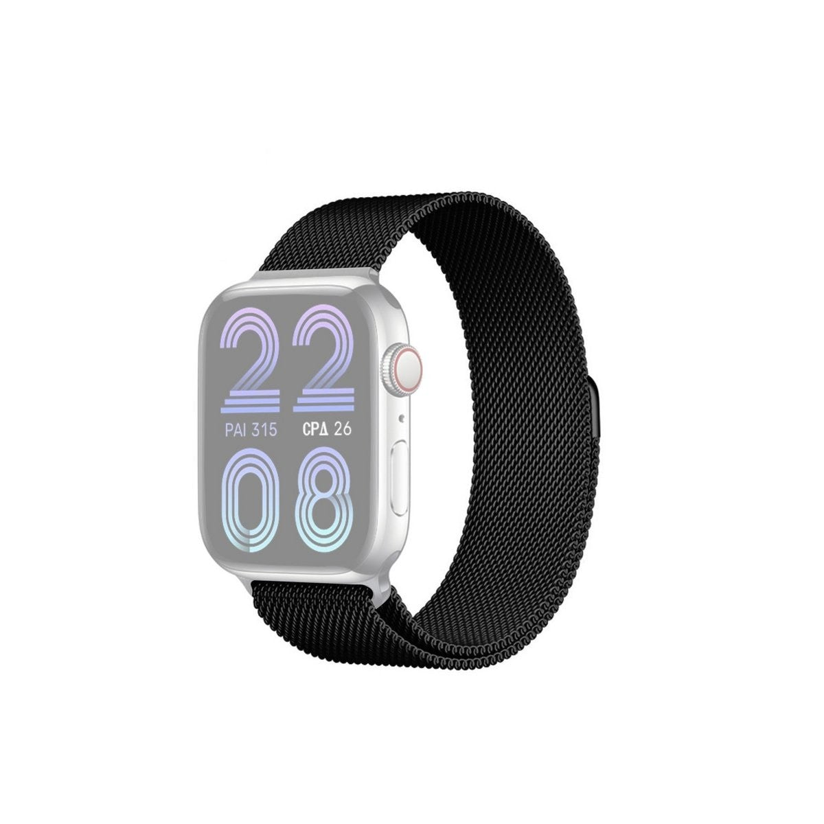 Magnetisches Metallarmband Schwarz – Ersatzarmband kompatibel mit Apple Watch 49