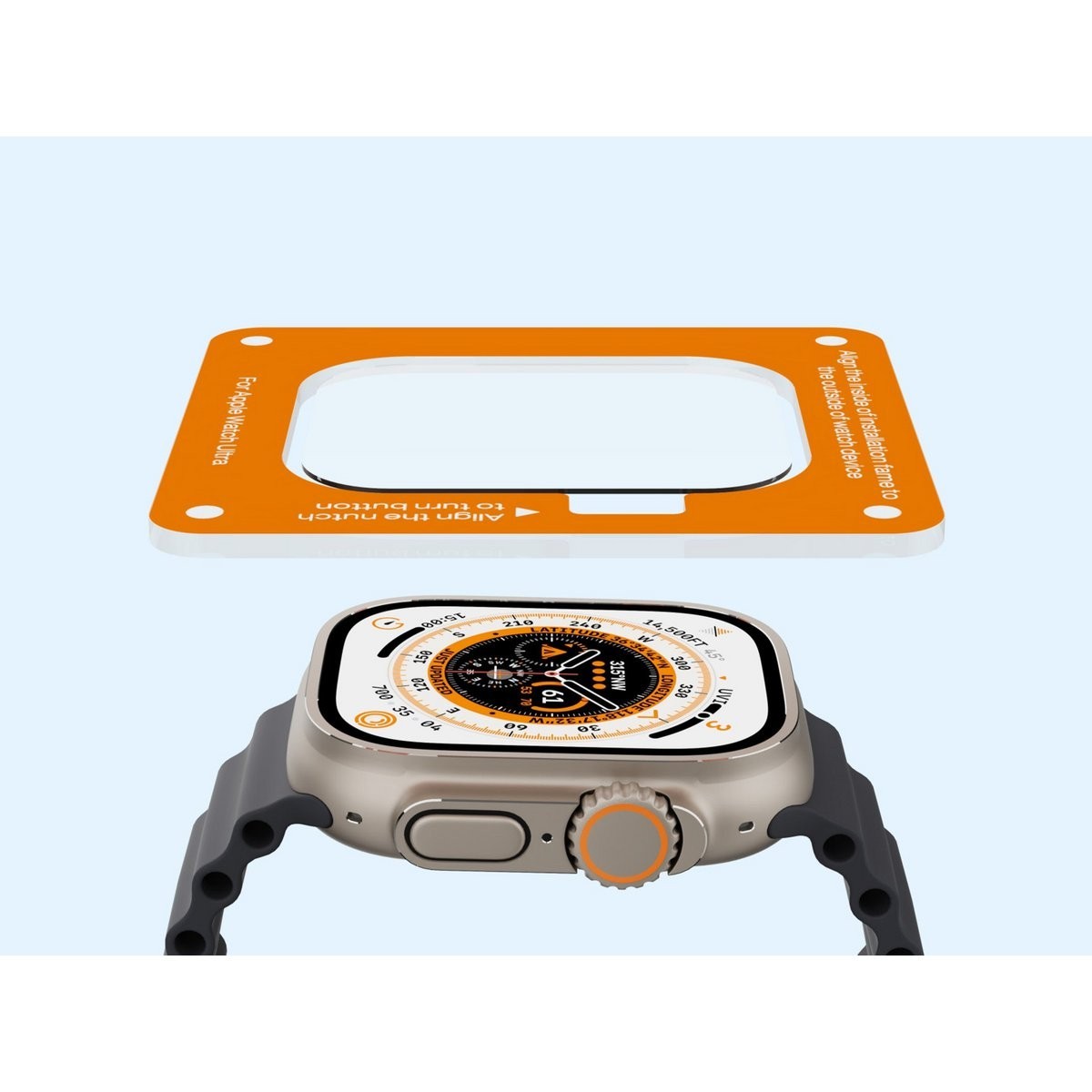 Techancy KC2124 Schutzglas Apple Watch Ultra 49 mm 0,33 mm Displayschutz