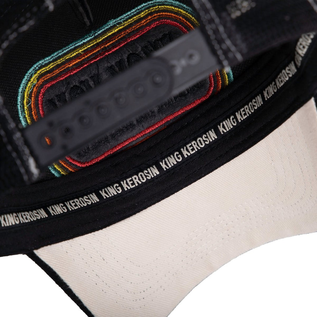 King Kerosin Trucker Cap Fick Dich Statement Patch Mesh Snapback Retro