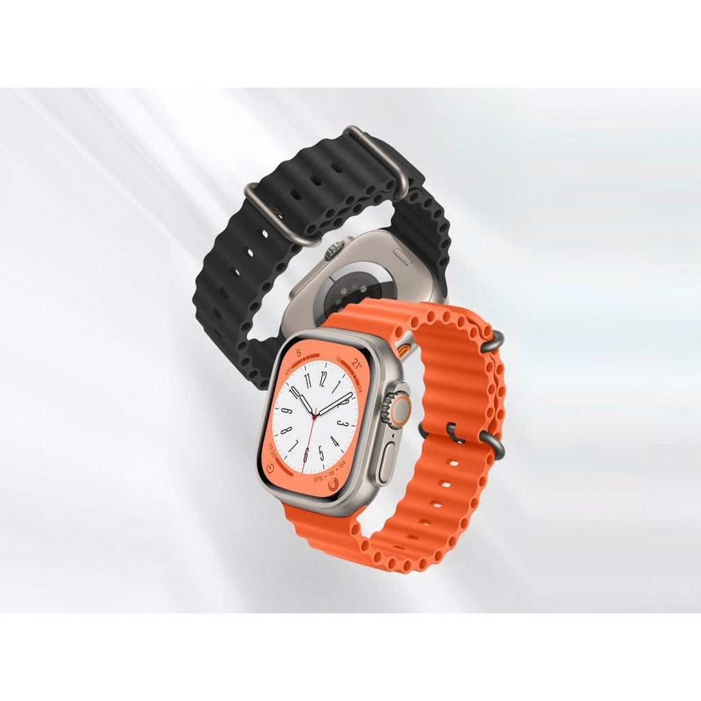 Techancy KC2122 Silikonarmband Schwarz Apple Watch 42/44/45/49 mm Ersatzband