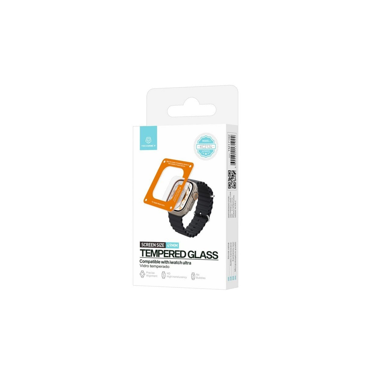 Techancy KC2124 Schutzglas Apple Watch Ultra 49 mm 0,33 mm Displayschutz