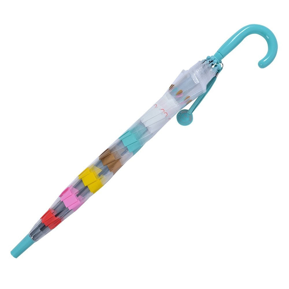 Juleeze Kinderregenschirm Wolken Blau Ø 65 cm Streifen Kinderschirm