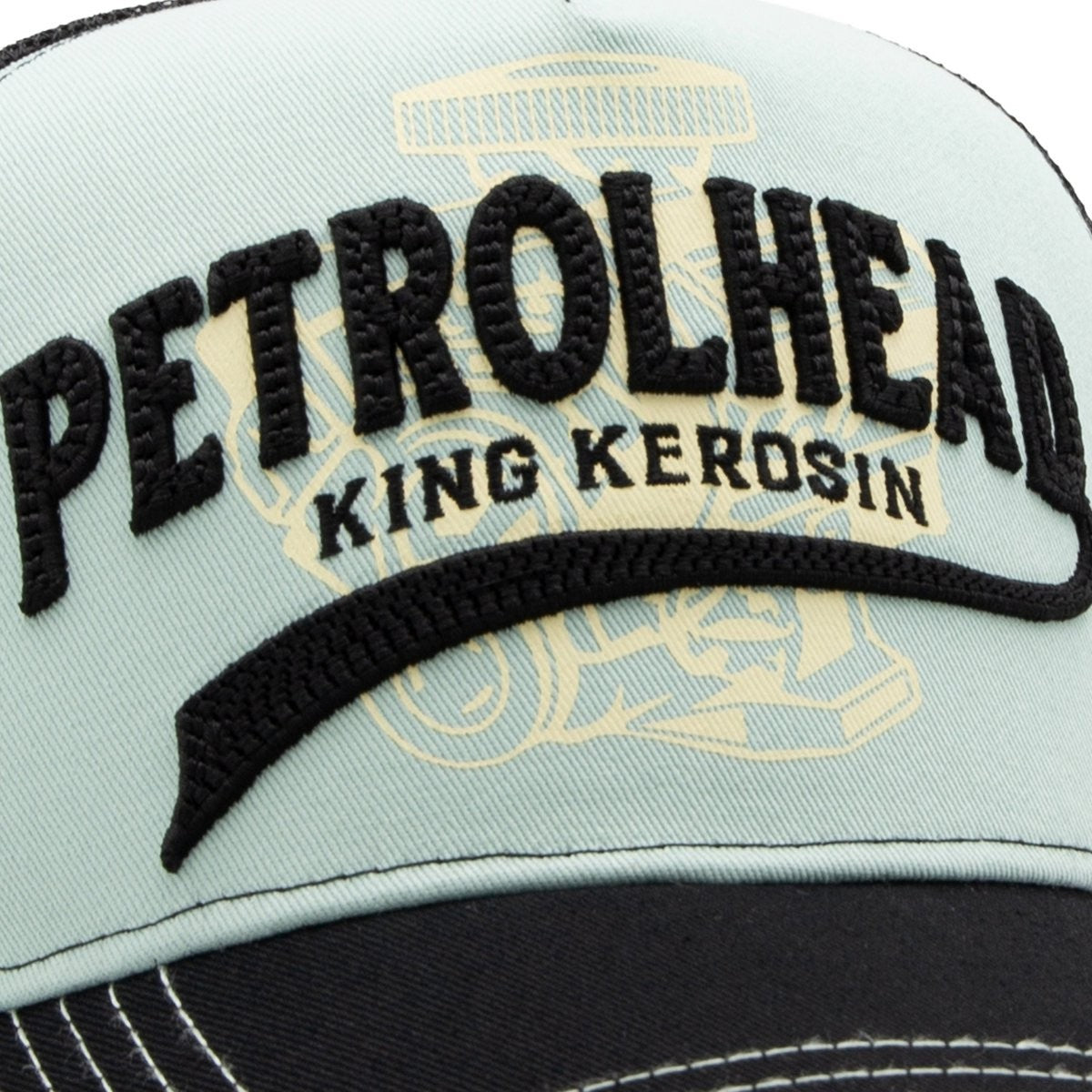 King Kerosin x Andi Schweiger Trucker Cap Petrolhead Türkis Snapback