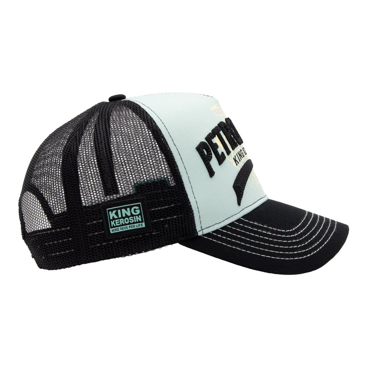 King Kerosin x Andi Schweiger Trucker Cap Petrolhead Türkis Snapback