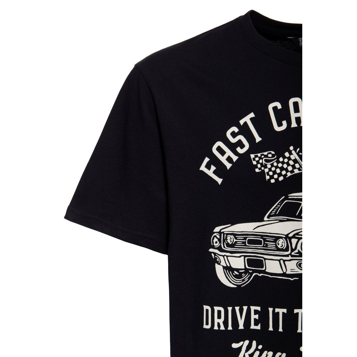 King Kerosin T-Shirt Drive It To The Limit Muscle Car Racing Schwarz