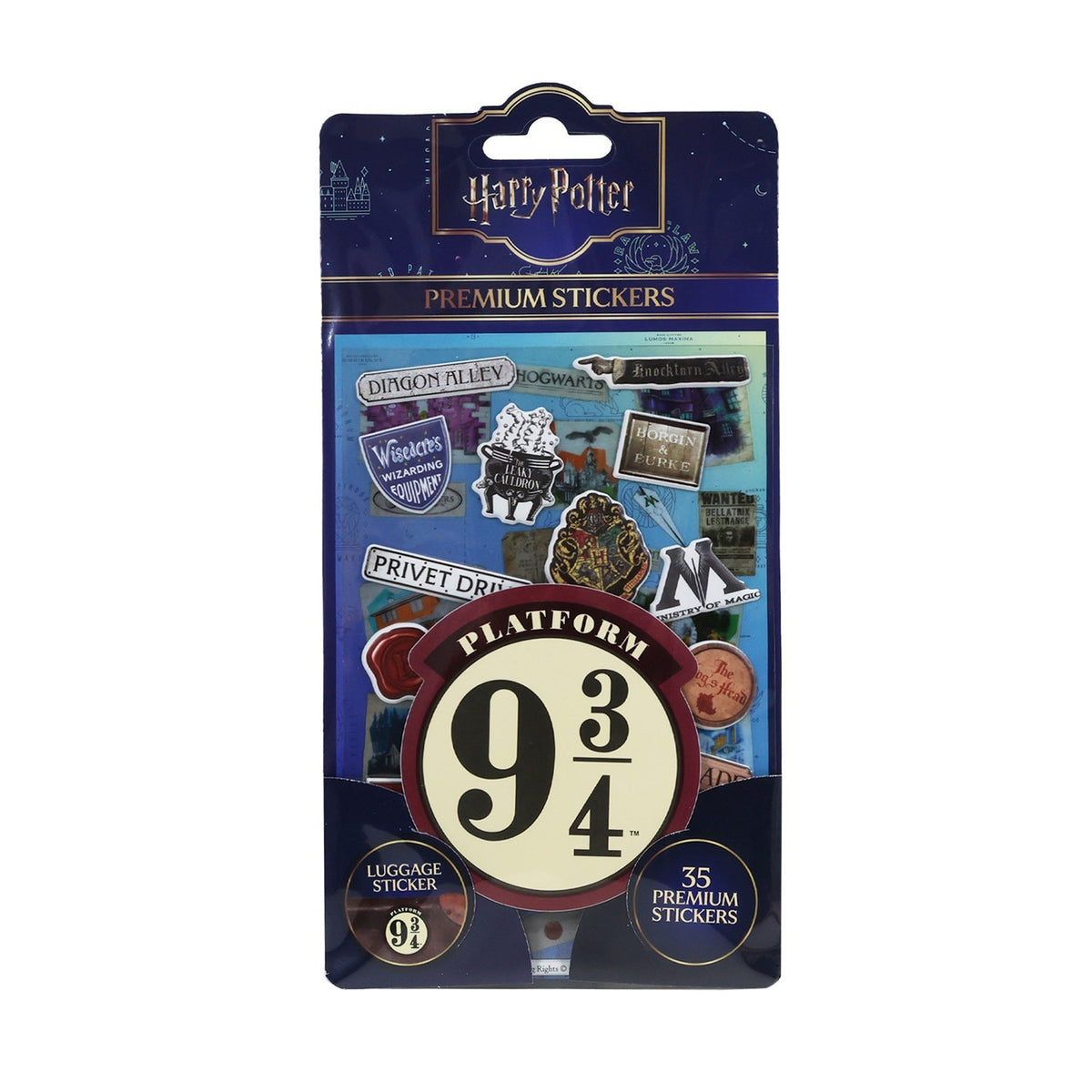 Harry Potter Premium Sticker Set 35 Aufkleber Hogwarts Hogsmeade Fanartikel