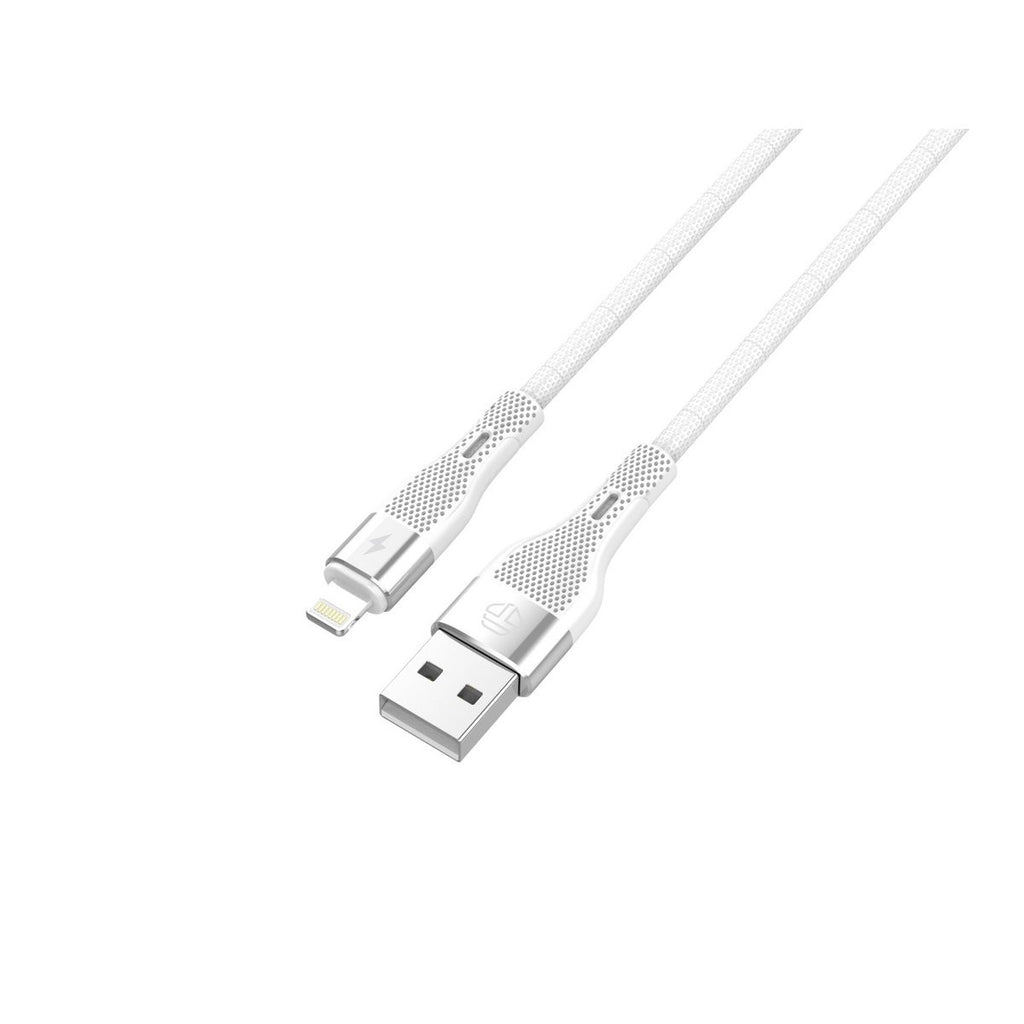 Techancy USB Kabel für iPhone 1m 3,1A Schnellladen Datenkabel Weiß